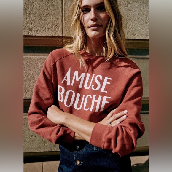 ISO Sézane Amuse Bouche Sweatshirt - Picture 2 of 2